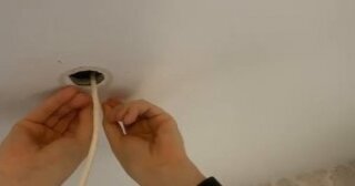 Установка люстры в Михайловке в октябре